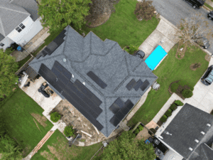 Solar panel installation in Virginia and North Carolina.